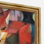 Füchse von Franz Marc Bild mit Rahmen in Gold (Kopie)