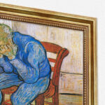 An der Schwelle zur Ewigkeit von Vincent van Gogh Bild mit Rahmen in Gold
