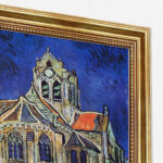 Die Kirche von Auvers von Vincent van Gogh Bild mit Rahmen in Gold