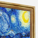 Sternennacht von Vincent van Gogh Bild mit Rahmen in Gold