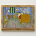 Das Schlafzimmer von Vincent van Gogh Bild mit Rahmen in Gold