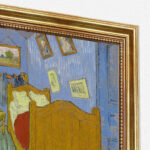 Das Schlafzimmer von Vincent van Gogh Bild mit Rahmen in Gold