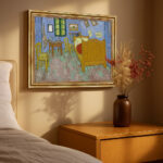 Das Schlafzimmer von Vincent van Gogh Bild mit Rahmen in Gold