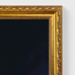 Lady with an Ermine by Da Vinci Wall Art with Golden Frame Old Master Painting Reproduction Print for Home and Office Decorations