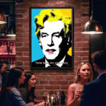 Andy Warhol Zitat Poster Pop Art Design Trend Wandbild für Wohnzimmer Schlafzimmer Büro zum Einrahmen