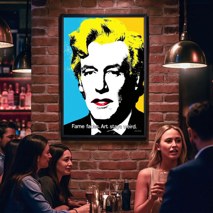 Andy Warhol Zitat Poster Pop Art Design Trend Wandbild für Wohnzimmer Schlafzimmer Büro zum Einrahmen