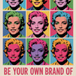 Pop Art Frauenportrait Poster Andy Warhol Stil Ikone Wandkunst Poster zum Einrahmen