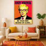 Andy Warhol Pop Art Poster Ikone Kunst Wandbild Moderne Dekoration