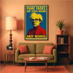 Andy Warhol Zitat Poster Pop Art Ikone Kunstdruck Wanddekoration zum Einrahmen