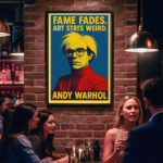 Andy Warhol Zitat Poster Pop Art Ikone Kunstdruck Wanddekoration zum Einrahmen