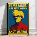 Andy Warhol Zitat Poster Pop Art Ikone Kunstdruck Wanddekoration zum Einrahmen