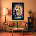 Andy Warhol Pop Art Poster Porträt Zitat Kunst Wandbild Design zum Einrahmen