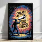 Andy Warhol Pop Art Poster Porträt Zitat Kunst Wandbild Design zum Einrahmen