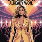 Beyoncé Motivationsposter Pop Ikone Stärke Spruch Konzert Wandbild zum Einrahmen