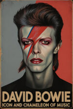 David Bowie Pop Art Poster Ziggy Stardust Ikone Wanddekoration zum Einrahmen