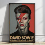 David Bowie Pop Art Poster Ziggy Stardust Ikone Wanddekoration zum Einrahmen