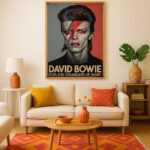 David Bowie Pop Art Poster Ziggy Stardust Ikone Wanddekoration zum Einrahmen