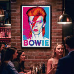 David Bowie Ziggy Stardust Pop Art Poster Musiklegende Wandbild für Wohnzimmer und Büro