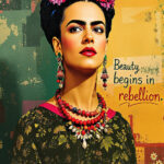 Frida Kahlo Poster Ikone Mexikanische Kunst Frauenpower Wandbild zum Einrahmen