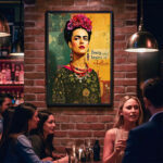 Frida Kahlo Poster Ikone Mexikanische Kunst Frauenpower Wandbild zum Einrahmen