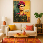 Frida Kahlo Poster Ikone Mexikanische Kunst Frauenpower Wandbild zum Einrahmen