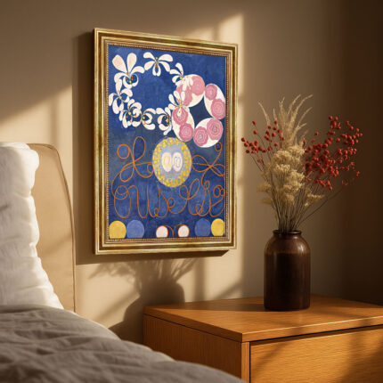 Hilma af Klint Die Zehn Größten Nr 1 Kindheit Abstrakt Bild mit Rahmen in Gold