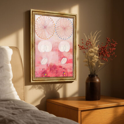 Hilma af Klint Die Zehn Größten Nr 9 Greisenalter Abstrakt Bild mit Rahmen in Gold