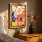 Hilma af Klint Die Zehn Größten Nr. 3 Jugend Abstrakt Bild mit Rahmen in Gold