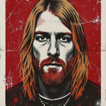 Kurt Cobain Grunge Legende Poster Musik Ikone Zitat Wandbild Wandbild zum Einrahmen