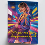 Taylor Swift Poster Wandkunst Digitaldruck Stilvolles Musikdekor Wohnzimmer Schlafzimmer