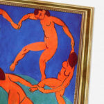 Der Tanz II von Henri Matisse Kunstdruck Leinwandbild mit Rahmen in Gold