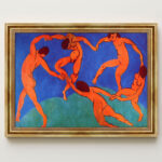 Der Tanz II von Henri Matisse Kunstdruck Leinwandbild mit Rahmen in Gold