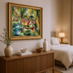 Bootsfahrt auf der Seine von Pierre-Auguste Renoir Bild mit Rahmen in Gold