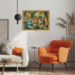 Bootsfahrt auf der Seine von Pierre-Auguste Renoir Bild mit Rahmen in Gold