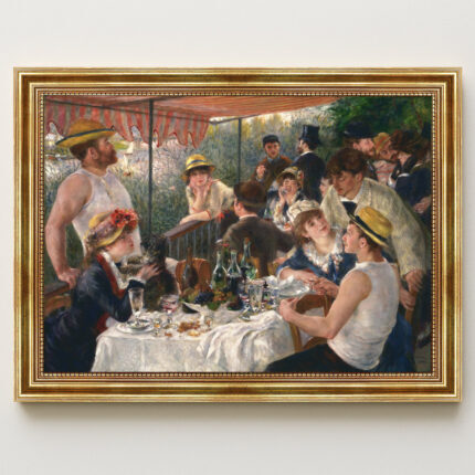 Das Frühstück der Ruderer Pierre-Auguste Renoir Bild mit Rahmen in Gold