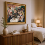 Das Frühstück der Ruderer Pierre-Auguste Renoir Bild mit Rahmen in Gold