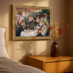Das Frühstück der Ruderer Pierre-Auguste Renoir Bild mit Rahmen in Gold