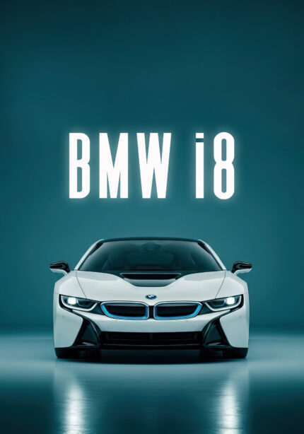 Kunstdruck Sportwagen Poster für Garage Männerhöhle Wohnzimmer Büro | Deko für Autofans | Exklusive Wandbilder