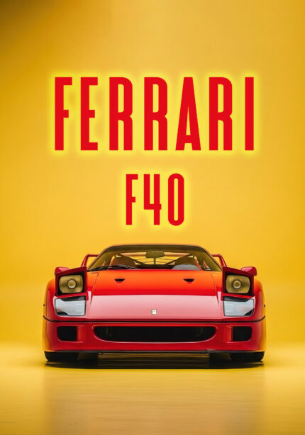 Kunstdruck Sportwagen Poster für Garage Männerhöhle Wohnzimmer Büro | Deko für Autofans | Exklusive Wandbilder