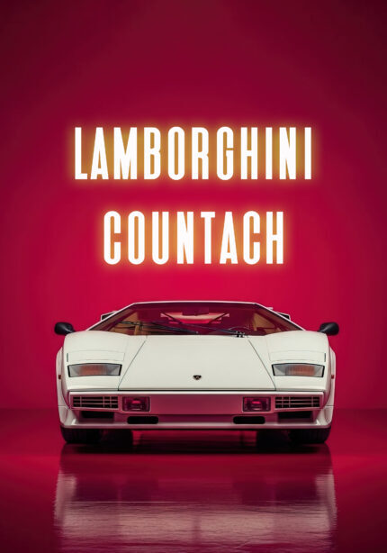 Kunstdruck Sportwagen Poster für Garage Männerhöhle Wohnzimmer Büro | Deko für Autofans | Exklusive Wandbilder