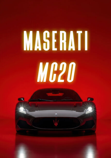 Kunstdruck Sportwagen Poster für Garage Männerhöhle Wohnzimmer Büro | Deko für Autofans | Exklusive Wandbilder