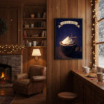 Kaffe Schoko Tee Poster Set Exklusives Design für Coffee Shop als Wanddekoration für Küche und Esszimmer