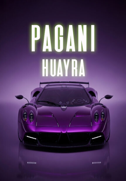 Kunstdruck Sportwagen Poster für Garage Männerhöhle Wohnzimmer Büro | Deko für Autofans | Exklusive Wandbilder