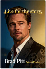 Brad Pitt Actor Movie Star Poster Wall Art Live for the Story Decor Living Room Bedroom Cinema
