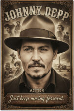 Johnny Depp Actor Movie Star Poster Wall Art Live for the Story Decor Living Room Bedroom Cinema