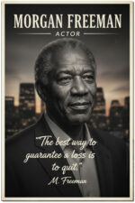 Morgan Freeman Actor Movie Star Poster Wall Art Live for the Story Decor Living Room Bedroom Cinema