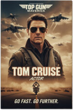 Tom Cruise Actor Movie Star Poster Wall Art Live for the Story Decor Living Room Bedroom Cinema