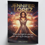 Jennifer Lopez Actor Movie Star Singer Poster Wall Art Live for the Story Decor Living Room Bedroom Cinema