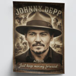 Johnny Depp Actor Movie Star Poster Wall Art Live for the Story Decor Living Room Bedroom Cinema
