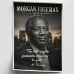 Morgan Freeman Actor Movie Star Poster Wall Art Live for the Story Decor Living Room Bedroom Cinema